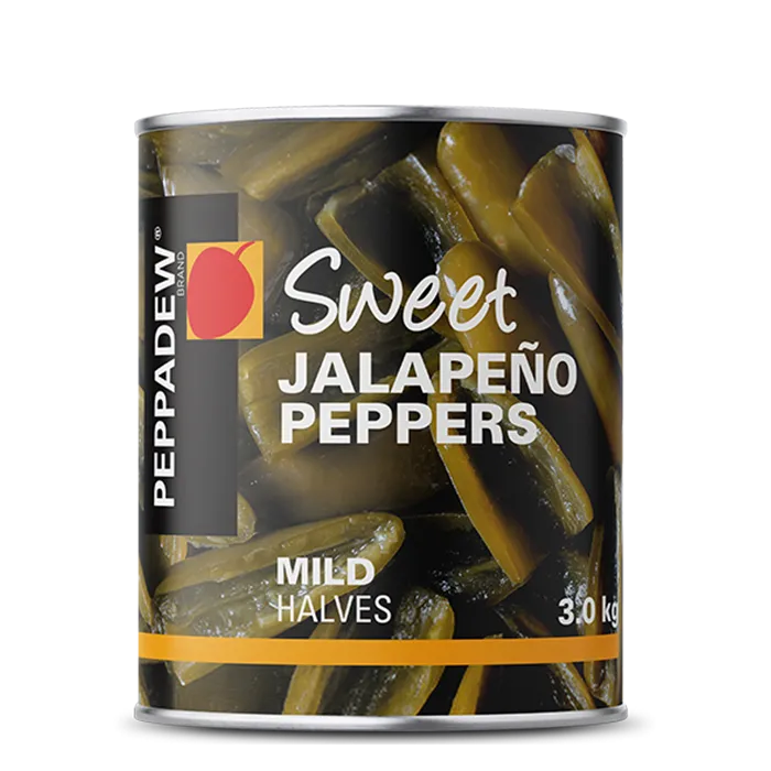Sweet Jalapeno Pepper - Mild Halves