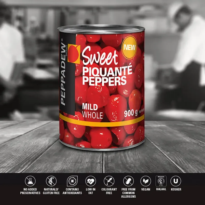 PEPPADEW® Sweet Piquanté Peppers Mild Whole 900g PEPPADEW® Sweet Piquanté Peppers Mild Whole 900g