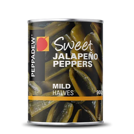 Sweet Jalapeno Peppers - Mild Halves 900g